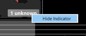 Hiding unknown indicator caused by joining reference table