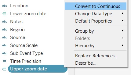 Converting to continuous